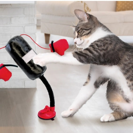 Juguete de Saco de Boxeo Portátil para Gato