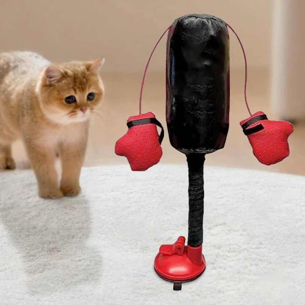 Juguete de Saco de Boxeo Portátil para Gato