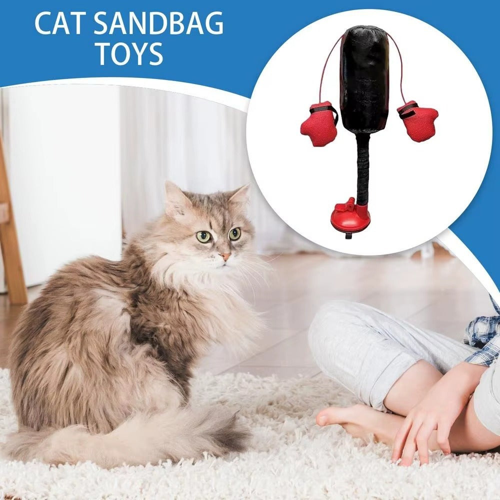 Juguete de Saco de Boxeo Portátil para Gato